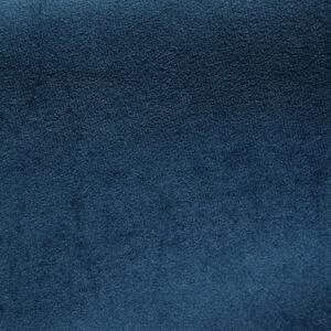 Modrý sametový závěs na kroužcích ROSA 140x250 cm