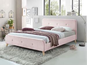 Čalouněná postel Loham, Barva: růžová - CF0007-12 Mirjan24 5902928075434