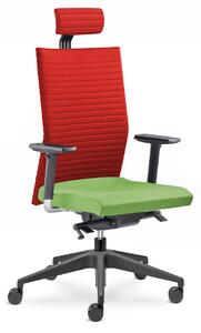 LD seating Element 435-SYS - Kancelářská židle - červená/zelená