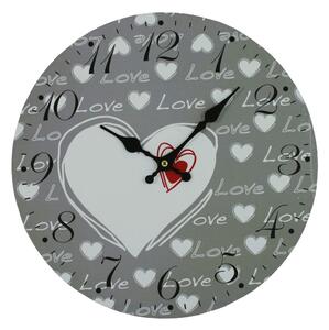 Nástěnné hodiny Srdce Love Ø 34 cm 2000084