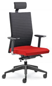 LD seating Element 435-SYS - Kancelářská židle - černá/červená