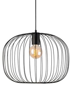 Lustr na lanku OVELLA 1xE27/15W/230V pr. 46 cm černá