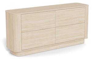 Komoda MADERA 160x75 cm bílý dub