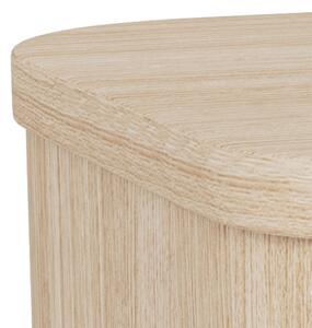 Noční stolek MADERA 46x30 cm bílý dub
