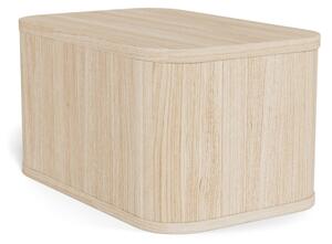 Noční stolek MADERA 46x30 cm bílý dub