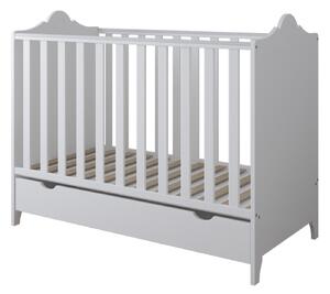 Babywoods Dětská postýlka Glamour 120 x 60 cm Úložný prostor k postýlce: Jeden šuplík na kolečkách