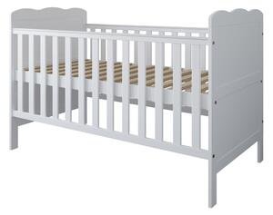 Babywoods Dětská postýlka Isabel 140 x 70 cm Barevné provedení: Bílá, Úložný prostor k postýlce: Bez úložného prostoru