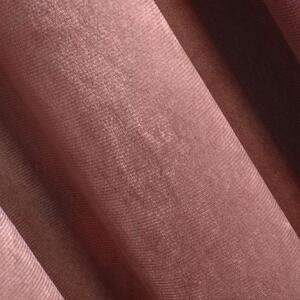 Eurofirany Růžový sametový závěs na kroužcích ROSA 140x250 cm