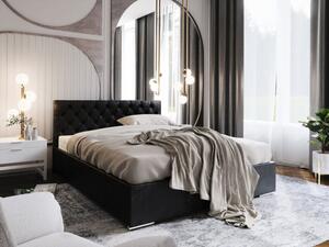 Luxusní postel DANICA - 90x200, černá