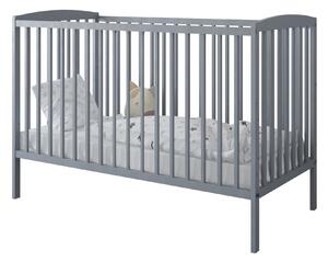 Babywoods Dětská postýlka Grzes 120 x 60 cm Barevné provedení: Šedá, Úložný prostor k postýlce: Bez úložného prostoru