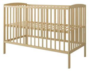 Babywoods Dětská postýlka Grzes 120 x 60 cm Barevné provedení: Přírodní, Úložný prostor k postýlce: Bez úložného prostoru