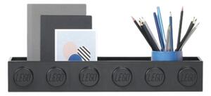 Lego® Černá nástěnná police LEGO® Storage 47,8 x 11,5 cm