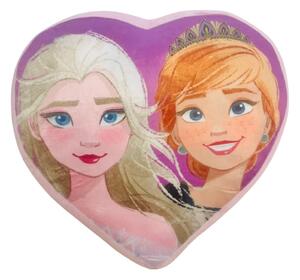 3D mikroplyšový dětský polštářek srdce Frozen Tiahome