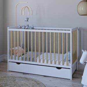Babywoods Dětská postýlka Lumi 120 x 60 cm Úložný prostor k postýlce: Bez úložného prostoru