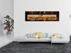 Obraz abstrakce - Motýli (170x50 cm)