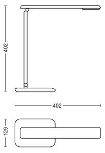 71665/31/16 Crane LAMPA STOLNÍ LED 4W 250lm 4000K, bílá