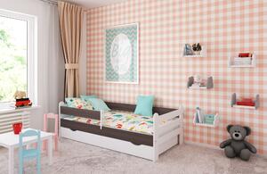 Babywoods Dětská postel Rysio Velikost postele: 140x80, Barevné provedení: Ořech, Provedení postele: S šuplíkem