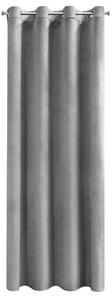 Dekorační velvet závěs AMARO 140x250 cm, stříbrná, (cena za 1 kus) MyBestHome