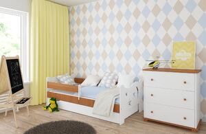 Babywoods Dětská postel Kamil Velikost postele: 140x80, Barevné provedení: Olše, Provedení postele: S šuplíkem
