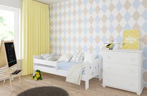Babywoods Dětská postel Kamil Velikost postele: 140x80, Barevné provedení: Bílá, Provedení postele: Bez šuplíku