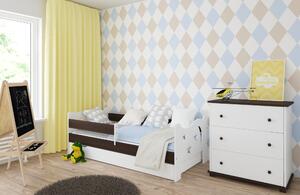 Babywoods Dětská postel Kamil Velikost postele: 140x80, Barevné provedení: Ořech, Provedení postele: S šuplíkem