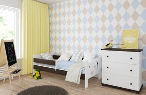 Babywoods Dětská postel Kamil Velikost postele: 140x80, Barevné provedení: Ořech, Provedení postele: Bez šuplíku