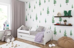 Babywoods Dětská postel Ala Velikost postele: 140x80, Barevné provedení: Bílá, Provedení postele: S šuplíkem