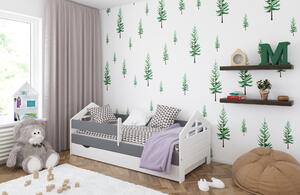 Babywoods Dětská postel Ala Velikost postele: 140x80, Barevné provedení: Šedá, Provedení postele: S šuplíkem