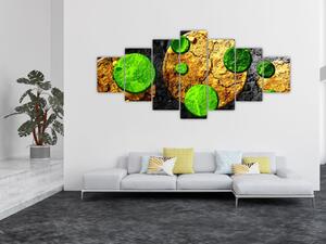 Obraz abstrakce - Koule (210x100 cm)