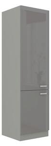 Vysoká kuchyňská skříňka Multiline 60 LO-210 2F, Barva: šedá / šedý lesk Mirjan24 5902928323870