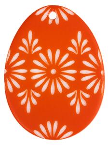 Bellatex Dekorace vajíčko oranžová 35x25 mm oranžová