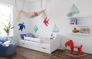 Babywoods Dětská postel Lili Velikost postele: 140x80, Barevné provedení: Bílá, Provedení postele: S šuplíkem