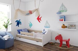 Babywoods Dětská postel Lili Velikost postele: 140x80, Barevné provedení: Dub, Provedení postele: S šuplíkem