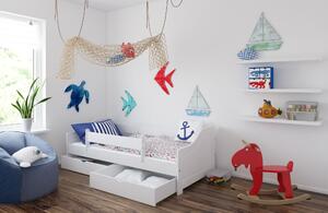 Babywoods Dětská postel Lili Velikost postele: 160x80, Barevné provedení: Bílá, Provedení postele: Dva menší šuplíky