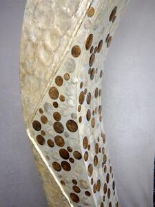 Stojacií lampa bílá - WAWE z pravé perleti, 150 cm