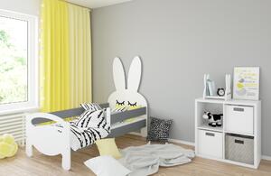 Babywoods Dětská postel Králíček Velikost postele: 140x80, Barevné provedení: Šedá, Provedení postele: Bez šuplíku