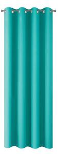 Zatemňovací závěs na kroužcích Paris tyrkysové barvy 135x250 cm
