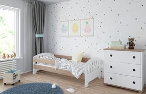 Babywoods Dětská postel Klasik Velikost postele: 140x80, Barevné provedení: Dub, Provedení postele: Bez šuplíku