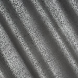 Eurofirany Sametový šedý závěs AMBI se skvrnitým stříbrným potiskem 140x250 cm
