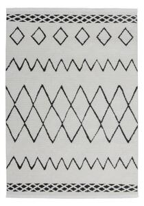 KOBEREC S VYSOKÝM VLASEM, 80/150 cm, černá, bílá XXXL - Online Only koberce & rohožky, Online Only