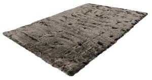 KOŽEŠINOVÝ KOBEREC, 80/150 cm, hnědá, olivově zelená - Online Only koberce & rohožky, Online Only