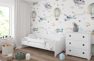 Babywoods Dětská postel Franio Velikost postele: 140x80, Barevné provedení: Bílá, Provedení postele: Bez šuplíku