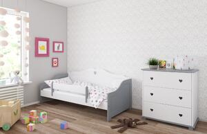 Babywoods Dětská postel Zuzana Velikost postele: 140x80, Barevné provedení: Šedá, Provedení postele: Bez šuplíku