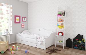 Babywoods Dětská postel Zuzana Velikost postele: 140x80, Barevné provedení: Bílá, Provedení postele: S šuplíkem