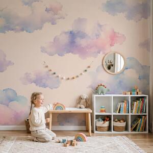 Fototapeta Vzor mraků na bílém pozadí, Nebeské fototapety, Populární fototapety, t00798 - Tapeko.co.cz