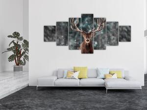 Obraz - Majestátnost jelena (210x100 cm)