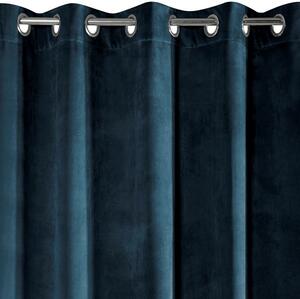 Zatemňovací závěs na kroužcích VILLA modrý 140x250 cm