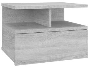 Plovoucí noční stolek šedý sonoma 40x31x27 cm kompozitní dřevo