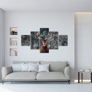 Obraz - Majestátnost jelena (125x70 cm)