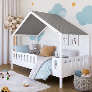Babywoods Dětská postel domeček Leo se stříškou 200 x 90 cm Provedení postele: Bez šuplíku